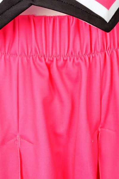 CH206 custom sleeveless cheerleading suit skirt design printing LOGO pleated skirt cheerleading suit contrast cheerleading clothing garment factory  glee cheerios uniform  elite cheer uniforms detail view-8